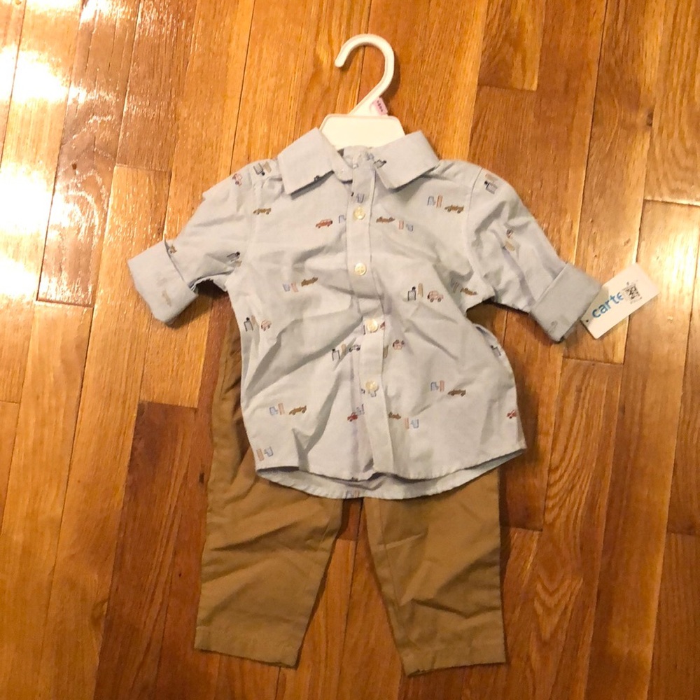 Carter’s button down and slacks